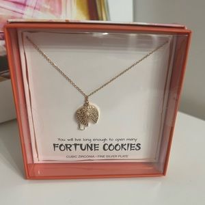 Julliet Fortune Cookie New Cubic Zirconia Necklace.